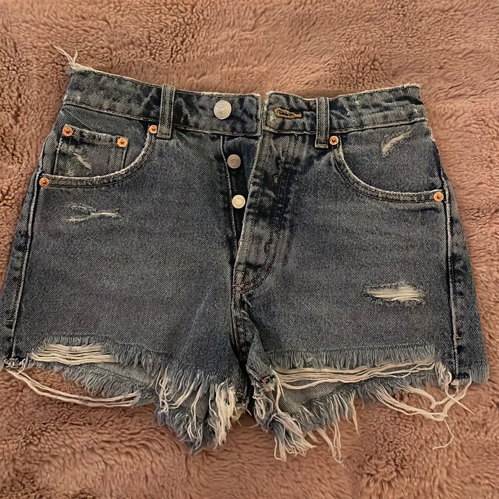 Zara denim shorts